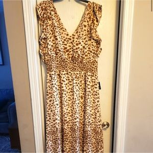 Express Leopard print maxi dress